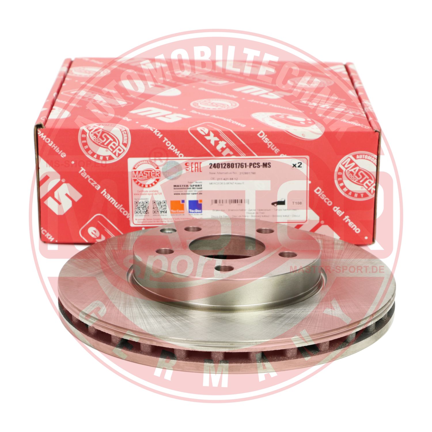 Disc frana MASTERSPORT GERMANY 24012801761-PCS-MS